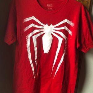 Marvels Spider-Man PS4 logo T-shirt